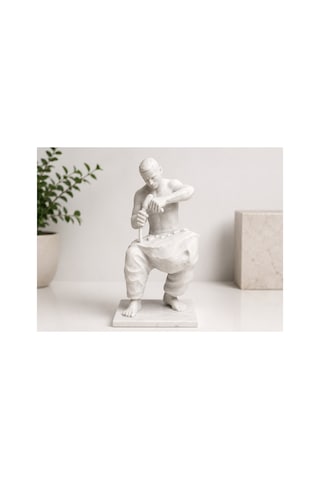 Mermer Görünümlü 3d Heykel Biblo Dekoratif Usta Figürü Kitaplık Masaüstü Ofis Dekoru Pla