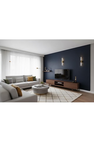 Linea Ledli Şarjlı Aplik Krom