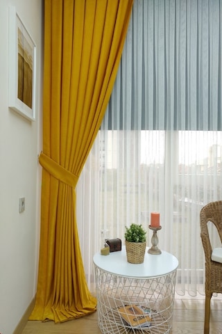 Evdepo Home Hardal Düz Renk Soft Fon Perde Tek Kanat Hardal