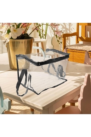 Trendooze Temizle Kitaplık Çantası Seyahat Ev Ofis Için Su Siyah Siyah