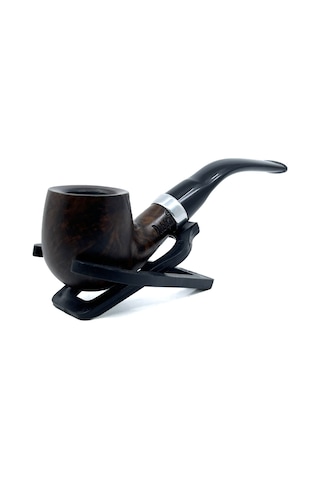 Dapper Bent Billiard Briar Gül Kökü 9 Mm Filtreli El Yapımı Pipo - 3073