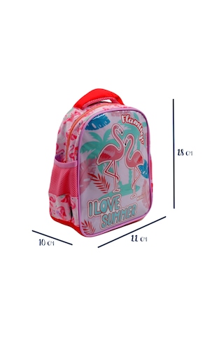 Muggle Tek Bölmeli Filamingo Rose Pembe Anaokulu Sırt Çantası Mu-7235