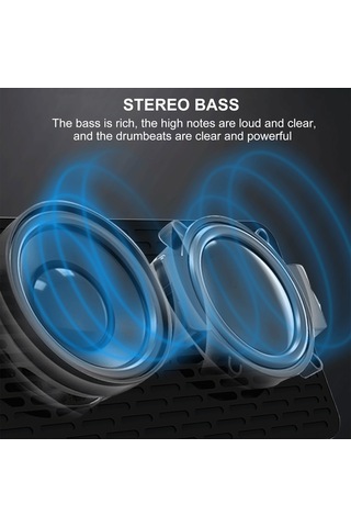 Ranyeek "çok Fonksiyonlu Bluetooth Hoparlör: Fm Radyo, Alarmlı Saat, Kablosuz Şarj, 1800mah Pil" 112 Karakter