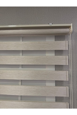 Bambu Zebra Stor Güneşlik Perde, Bej, 90 X 200 Çok Renkli