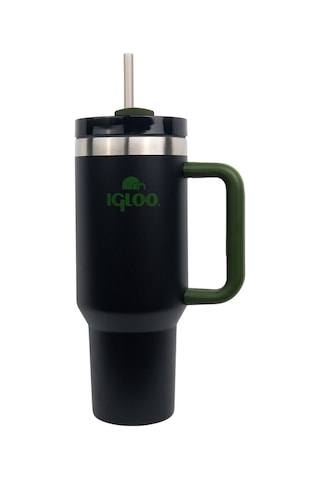 Çelik Mug Termos - Igloo - Stadler - 1.2 Lt - Siyah/haki - 205787 Çok Renkli