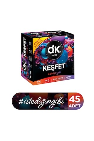 Okey Keşfet Prezervatif 45'li