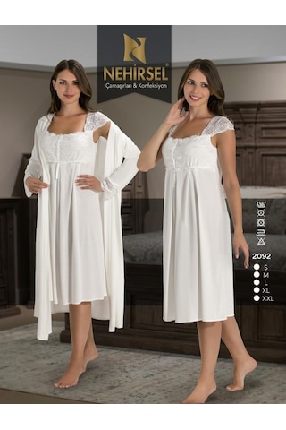Nehirsel 2092 Hamile Lohusa Gecelik Sabahlık Takımı 001