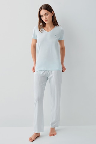 Pierre Cardin Kadın Mavi Pijama Takım Mavi