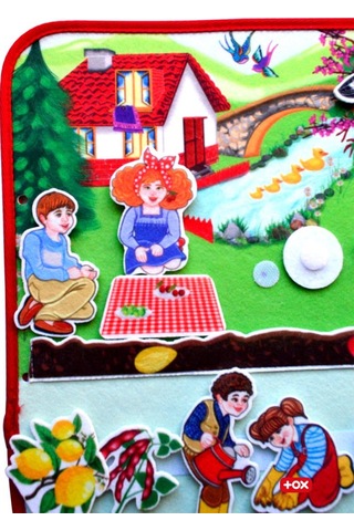 Tox Ilkbahar Keçe Cırtlı Aktivite Sayfası - Çocuk Etkinlik .