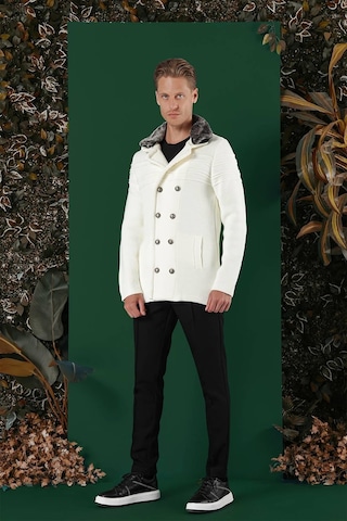 Efor 02 Slim Fit Ekru Spor Kaban Ekru