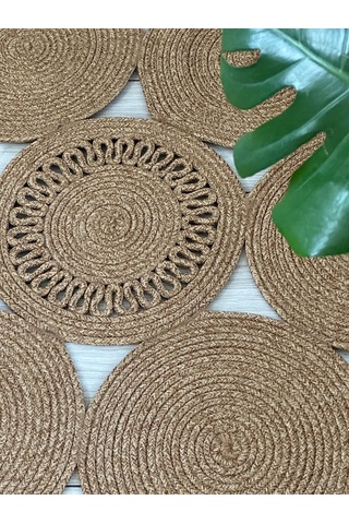 Bohem Jüt El Dokuma Halı Jüt İplik Halı Jüt Doğal Kilim Recycle Kilim Halı Jüt Örme Özel Tasarım Kırcıllı