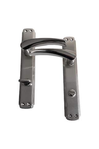 Serçe Bravo Krom İç Kapı Kolu Tuvalet Wc Ve Banyo Kapısı Kolu Aynalı Bir Kapılık Wc Sol 1 Takım