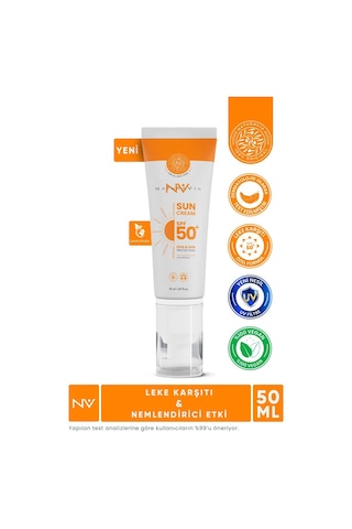 Naturavia Leke Karşıtı Ve Nemlendirici Yüz Ve Vücut Güneş Kremi SPF50+ 50 ML