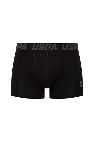U.S. Polo Assn. - Erkek Siyah - Antrasit -Baskılı 3 Lü Boxer-Siyah - Antrasit -Baskılı