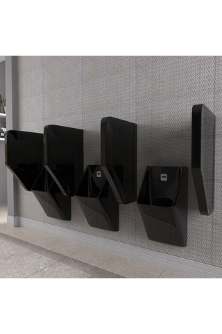 Lucco Loop 45 CM Pisuvar Ara Bölme Siyah