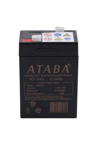 Ataba At-640 6v 4ah Işıldak Aküsü