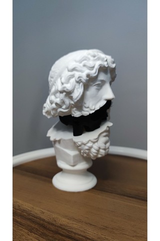 The Divine And The Mortal-ilahi Ve Ölümlü Dekoratif Biblo Hediyelik Siyah Beyaz Plastik 19cm