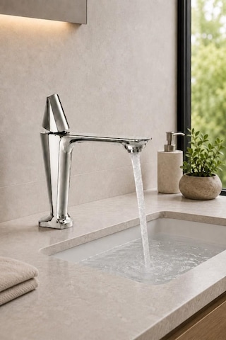 Vıta Kısa Lavabo Bataryası Parlak Krom