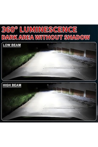 Flybuy Hlxg H7 H4 5570 Çip 300w Otomatik Led Far H8 H9 H11 H1 4300k 12