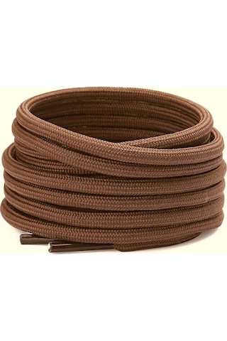 120 Cm Extra Sağlam Yuvarlak, Fitilli Bot Bağcığı,kahverengi