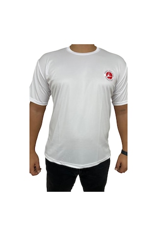 Kick Boks Tişörtü Kick Boks T-shirt Dijital Baskılı Beyaz