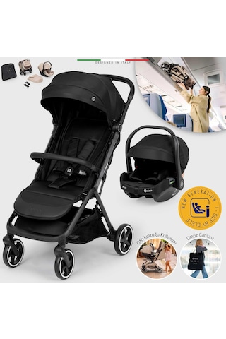 Elele Cabina Kabin Tipi Travel Sistem Bebek Arabası Siyah