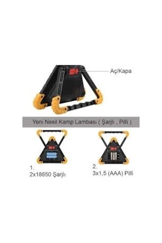 Watton Wt 331 Profesyonel Ledli Kamp Araç Lambası