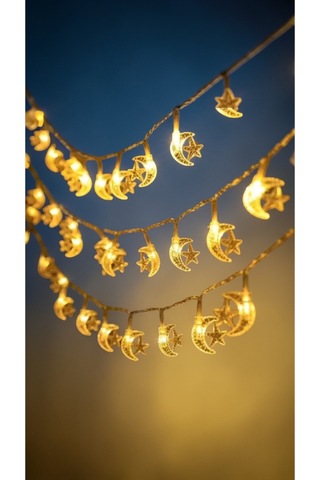 Ramazan Ayına Özel Ayyıldız Ramazan Led Işık 2metre Çok Renkli