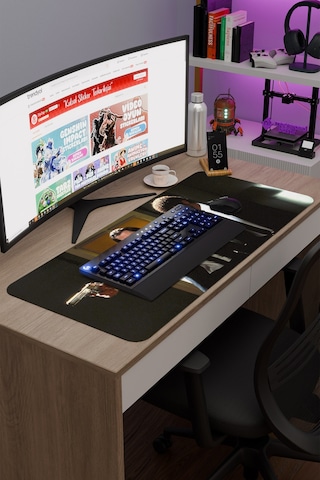 Pulp Fiction Ucuz Roman Tarantino V2 90x40 Xxl Gaming Kauçuk Kaymaz Taban Mouse Pad Fare Altlığı