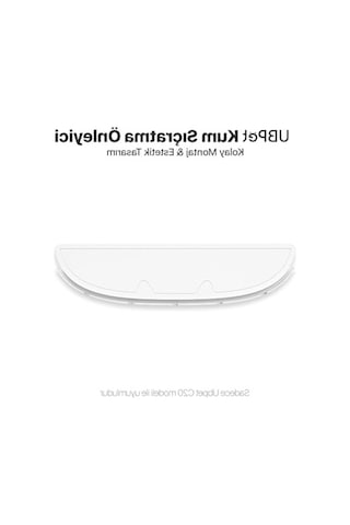 Ubpet C20 Otomatik Akıllı Kedi Tuvaleti İçin Aparat/buffle, Kum Sıçratma Önleyici Aparat/buffle Açık Bej