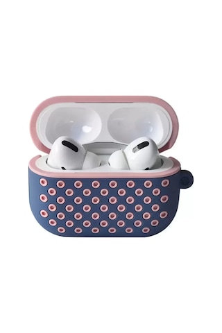 Newface Apple Uyumlu AirPods Pro 2 2.nesil Spor Delikli Kılıf - Mavi-pembe Çok Renkli