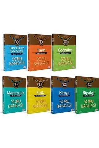 Editör Yayınları 10. Sınıf Vıp Soru Bankası 7 Kitaplı Set