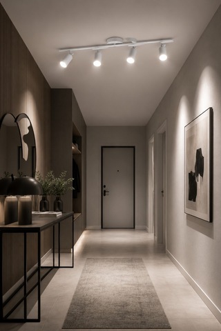 Spoty 4'lü Beyaz Renkli Beyaz Işık Modern Tasarım Salon - Mutfak - Banyo Spot Sıralı Avize