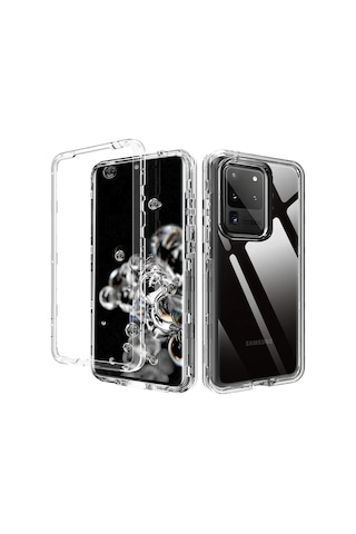 Gld-spt- Newface Samsung Uyumlu Galaxy S20 Plus Kılıf Lüx Şeffaf Silikon
