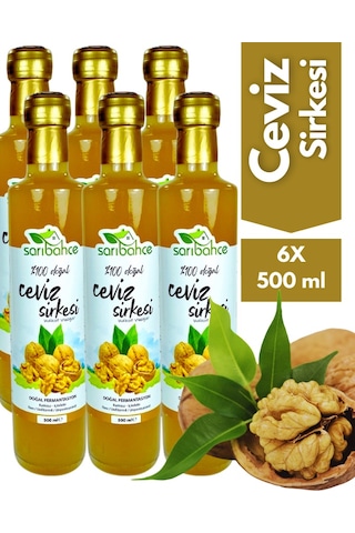 Ceviz Sirkesi 500 Ml - 6'lı Paket Organik Doğal Fermantasyon