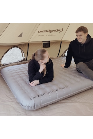 Kingcamp King Airbed Double Çift Kişilik Şişme Yatak Gri