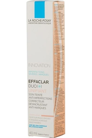 La Roche Posay Effaclar Duo+ Unifiant Light Sivilce Eğilimli Ciltler için Bakım Kremi 40 ML
