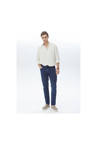 Kip Lacivert Slim Fit Denim Pamuk Karışımlı Pantolon Çok Renkli