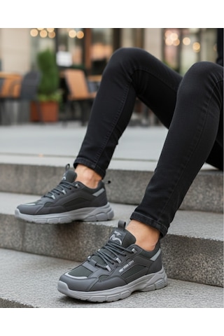 Erkek Anorak Fuspetli Spor Ayakkabı - Füme-706 Fume