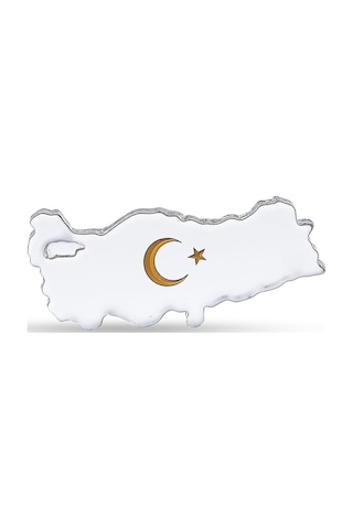 Pasabahce Türkiye Haritası Ayyıldız Kağıt Ağırlık Cok Renkli