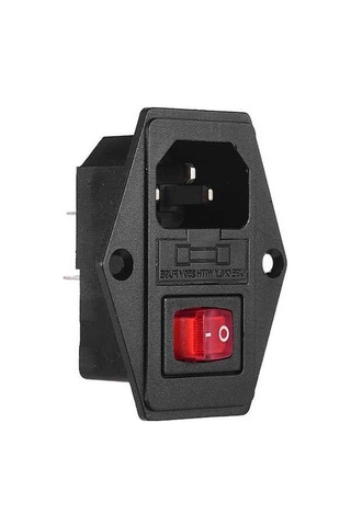 Dancemonkey Cr-10 Ender-3 3d Yazıcılar İçin 10a 250v Güç Modülü Sigortalı Anahtarlı