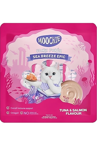 Moochie Ton Ve Somon Balıklı Krema Kedi Ödülü 25 X 15gr