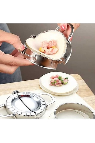 Besthome1 304 Gıda Grubu Paslanmaz Çelik Manti/çorba Manti Kalıbı - Gümüş Renkli, Sağlık Güvenliği Uygun Gümüş
