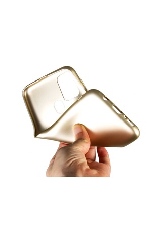 Samsung Galaxy Uyumlu M31 Kılıf Zore Premier Silikon Kapak-Gold