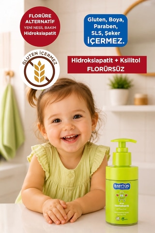 Doğal Aromasız Hydroxyapatite+xylitol Florürsüz Diş Macunu Pompalı 200 Ml Temel Bakım