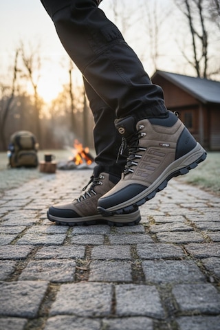 Enoch Erkek Özel Numara Su Geçirmez Outdoor Trekking Ve Doğa Yürüyüş Botu Siyah