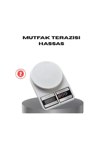 Hassas Dijital Mutfak Tartısı 1g Doğruluk, Lcd Ekran, Otomatik Kapanma Renkli 01351544