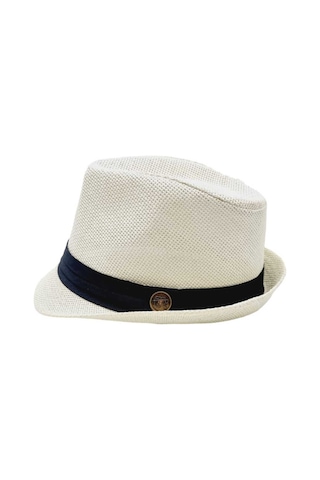 Tezzgelsin Unisex Yazlık Hasır Jackson Fötr Şapka Ekru