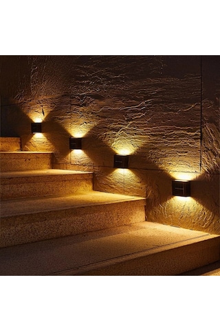Çift Yönlü Sensörlü Modern Bahçe Ve Duvar Led, Çok Renkli