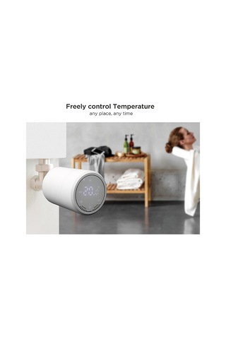 Xindoker Zigbee Akıllı Radyatör Termostatı, Tuya Uygulaması Ve Ses Kontrolü İle Programlanabilir, Donma Korumalı, Kolaysın Kurulum